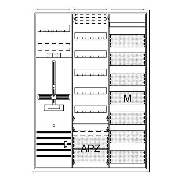 STRIEBEL & JOHN Komplettschrank AP3Pkt.A371Z1V7M1A2 DA37GD